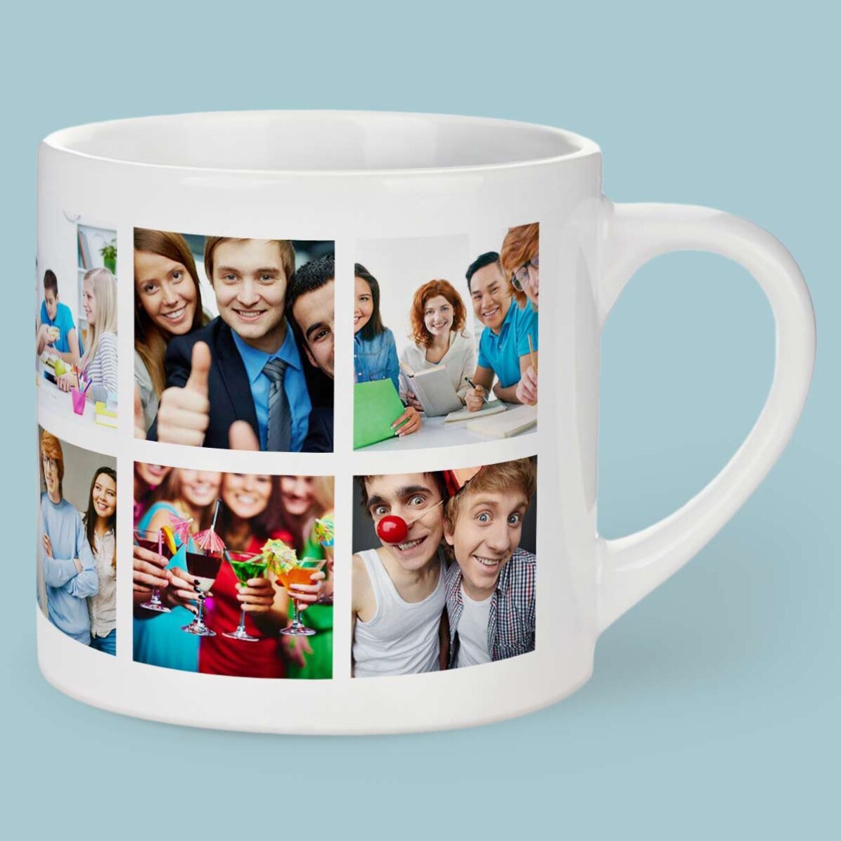 Gepersonaliseerd espressokopje met 12 foto