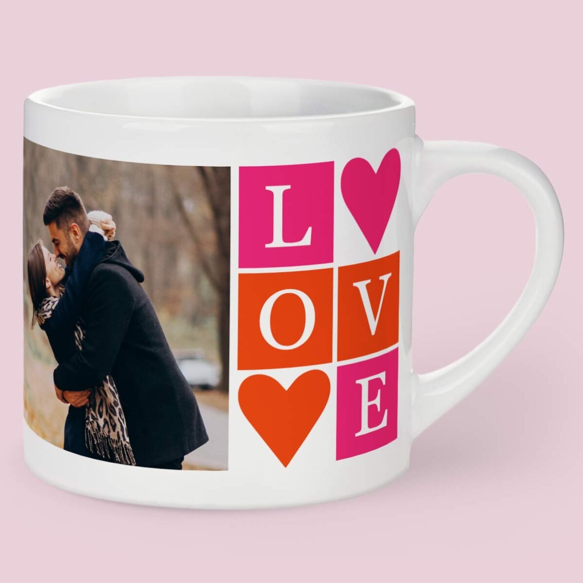 Gepersonaliseerd espressokopje met 2 foto