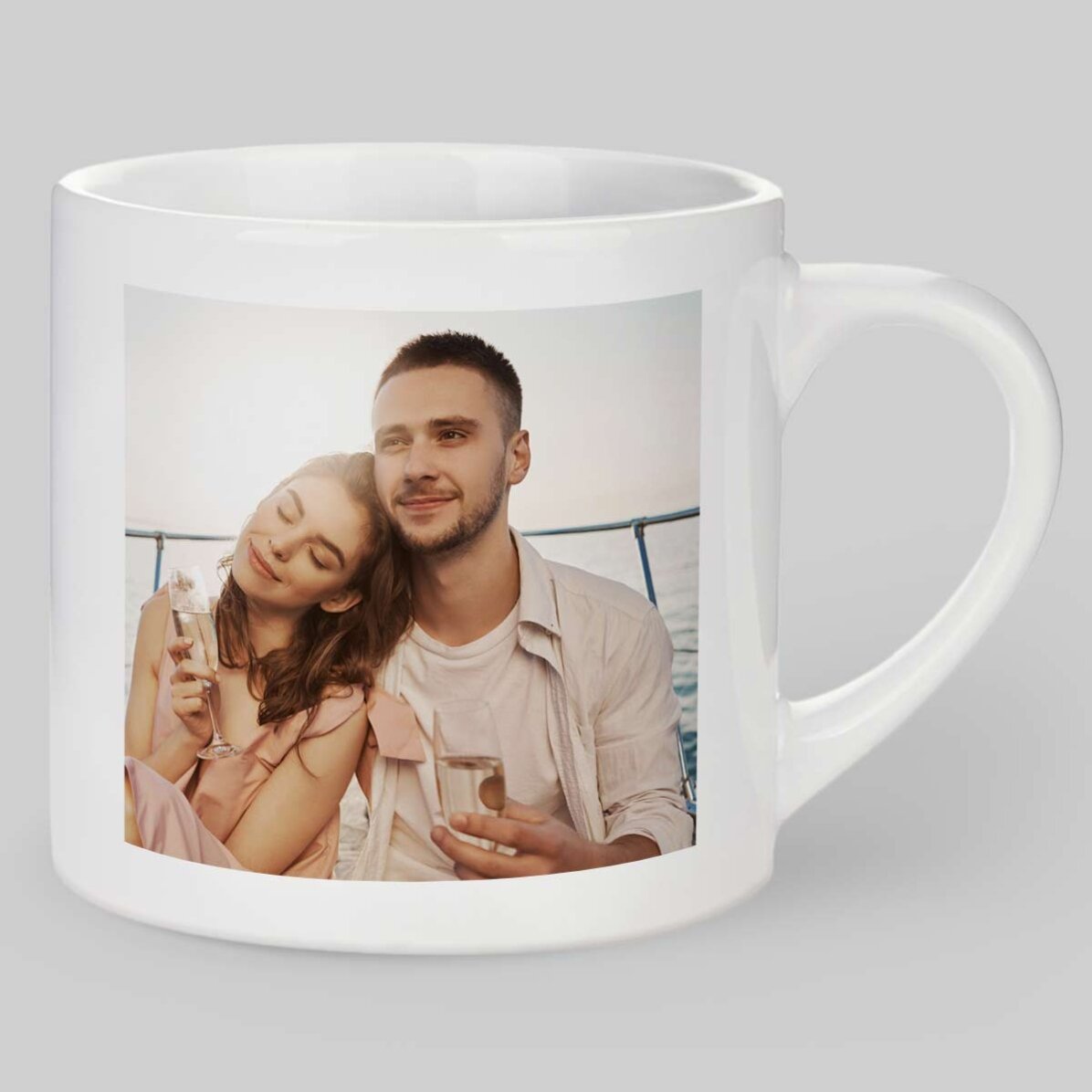 Gepersonaliseerd espressokopje met 2 foto