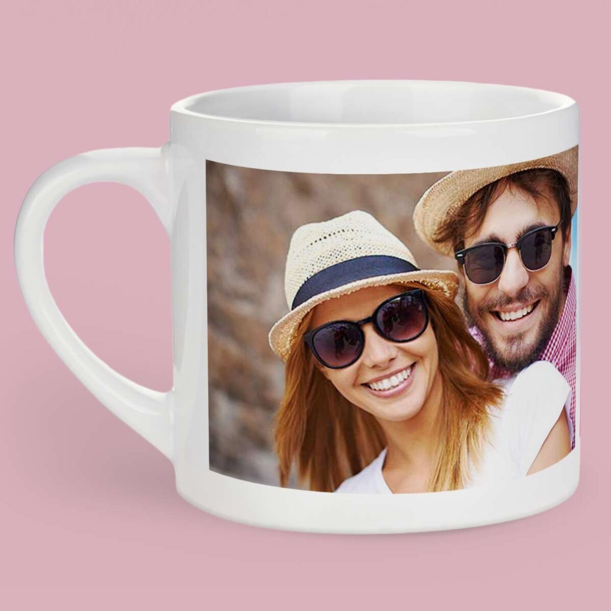 Gepersonaliseerd espressokopje met 3 foto’s en tekst