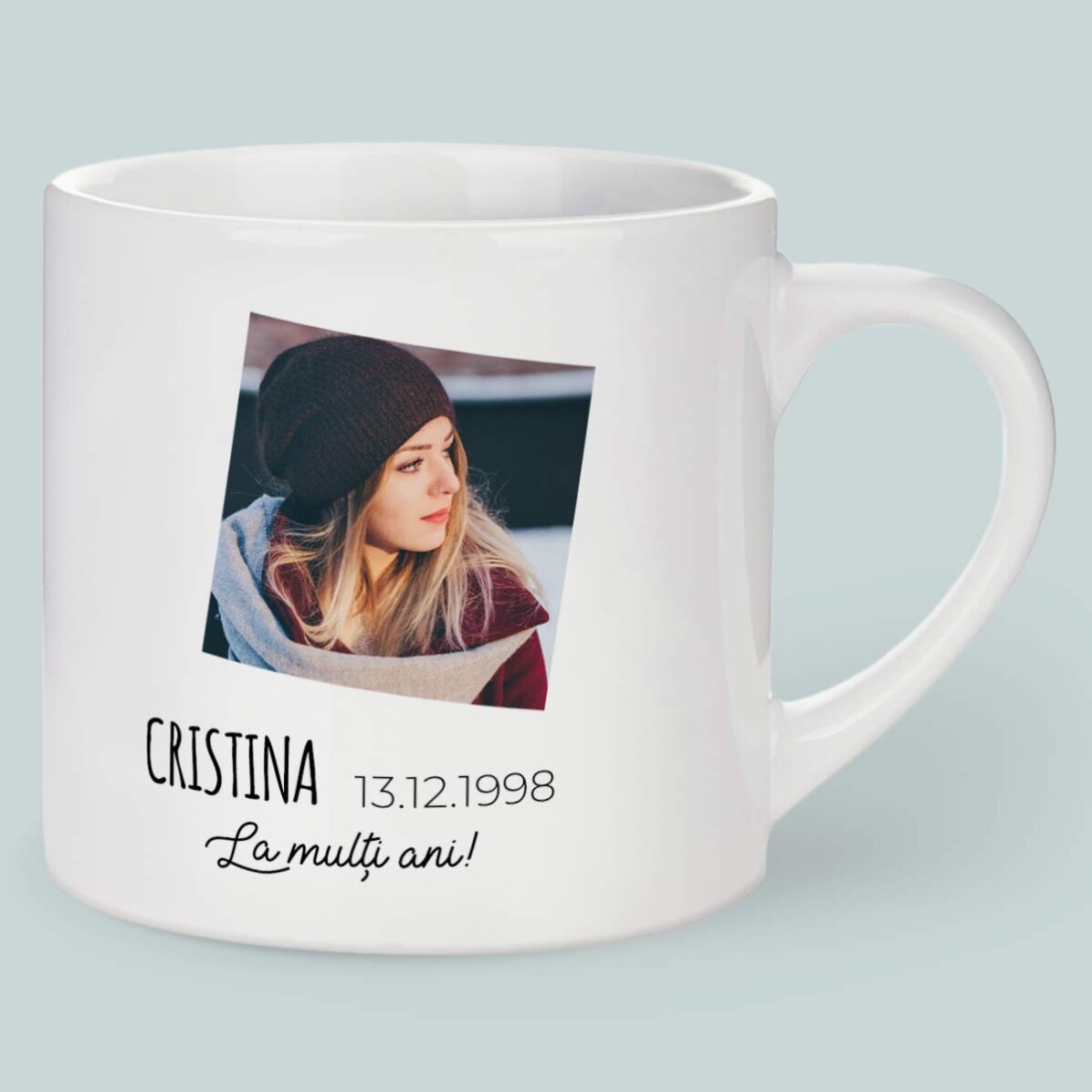 Gepersonaliseerde espressokop met foto en tekst - Sterrenbeeld Boogschutter