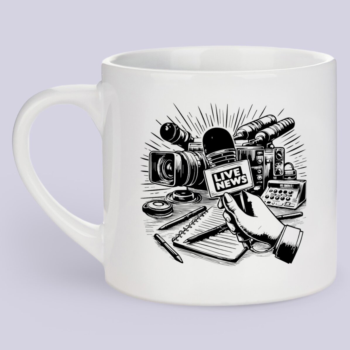 Gepersonaliseerde espressokop met tekst - Journalist
