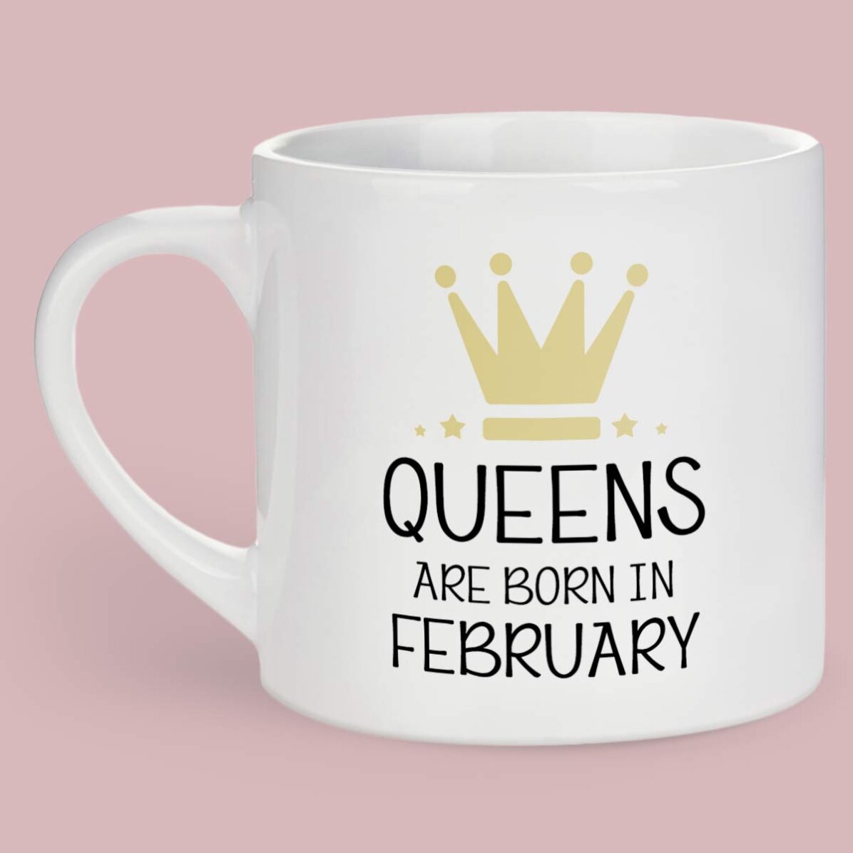 Gepersonaliseerde espressokop met tekst - Queens