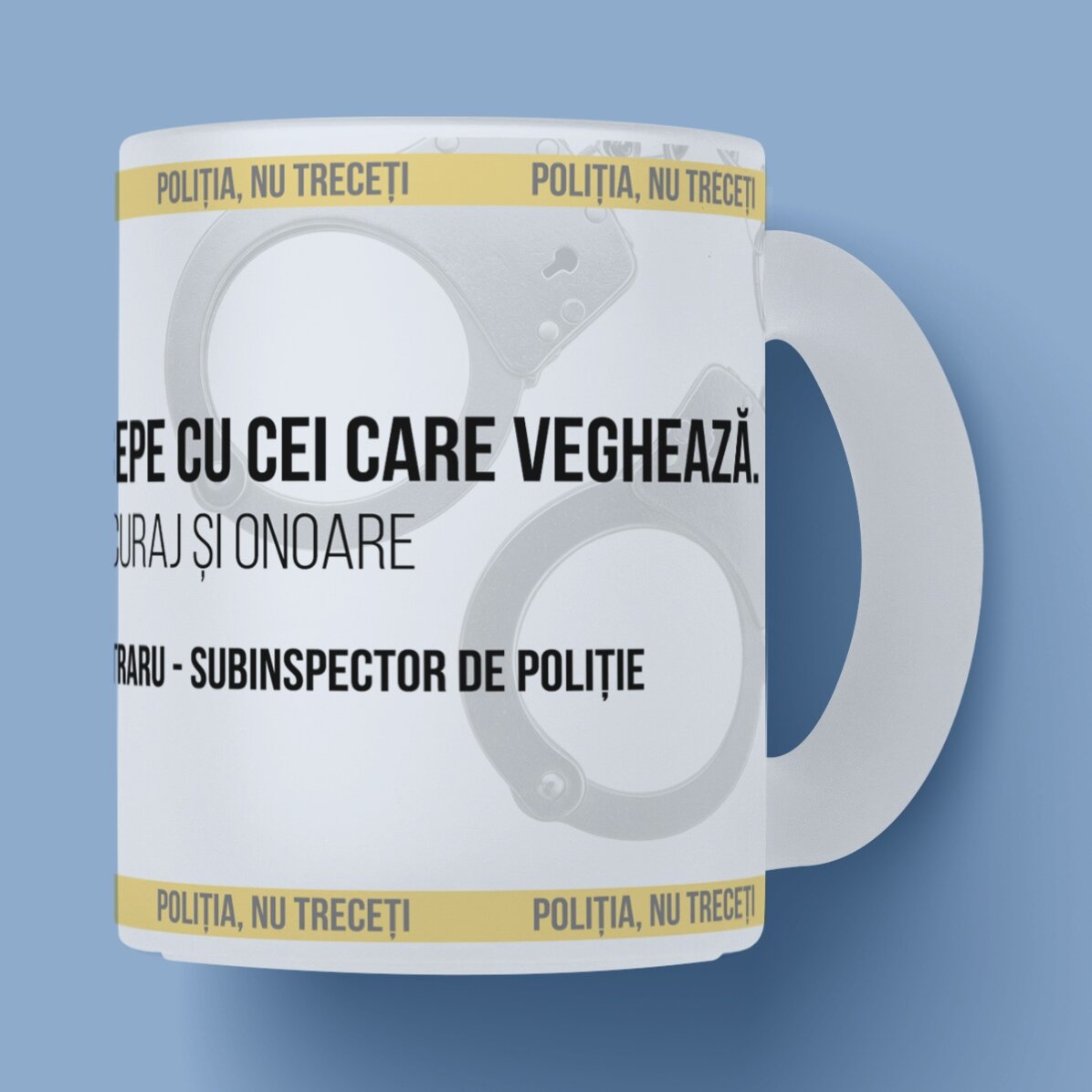 Gepersonaliseerde mok met tekst - De beste politieagent