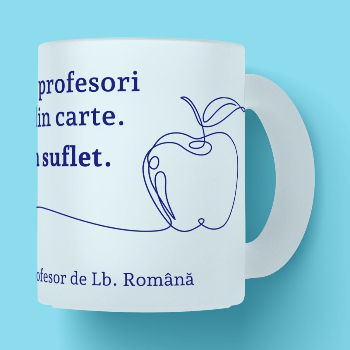 Gepersonaliseerde mok met tekst voor leraren