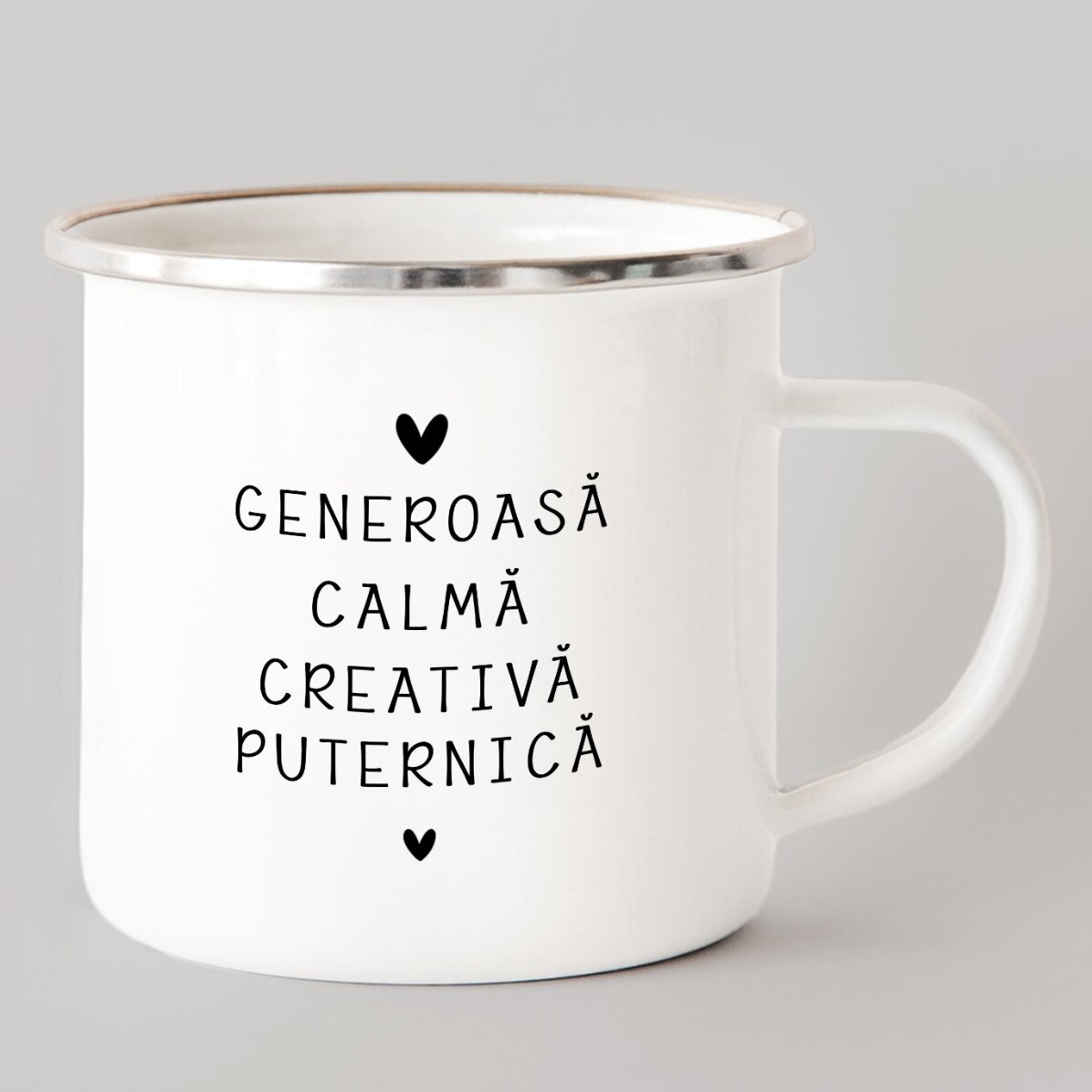 Personalised enamel metal mug with message - Scorpio zodiac sign