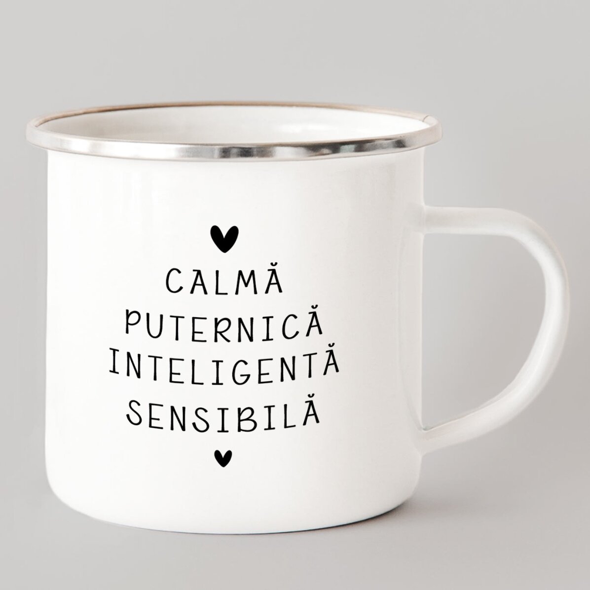 Personalised enamel metal mug with message - Taurus zodiac sign