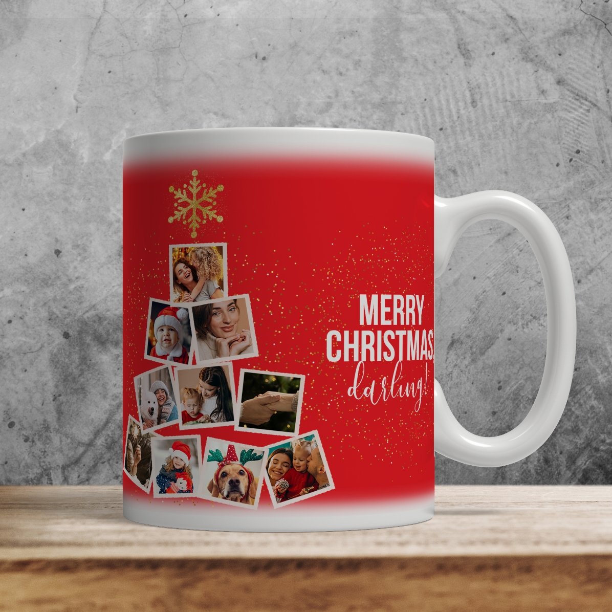 Gepersonaliseerde mok met 10 foto’s en tekst - Christmas Memories