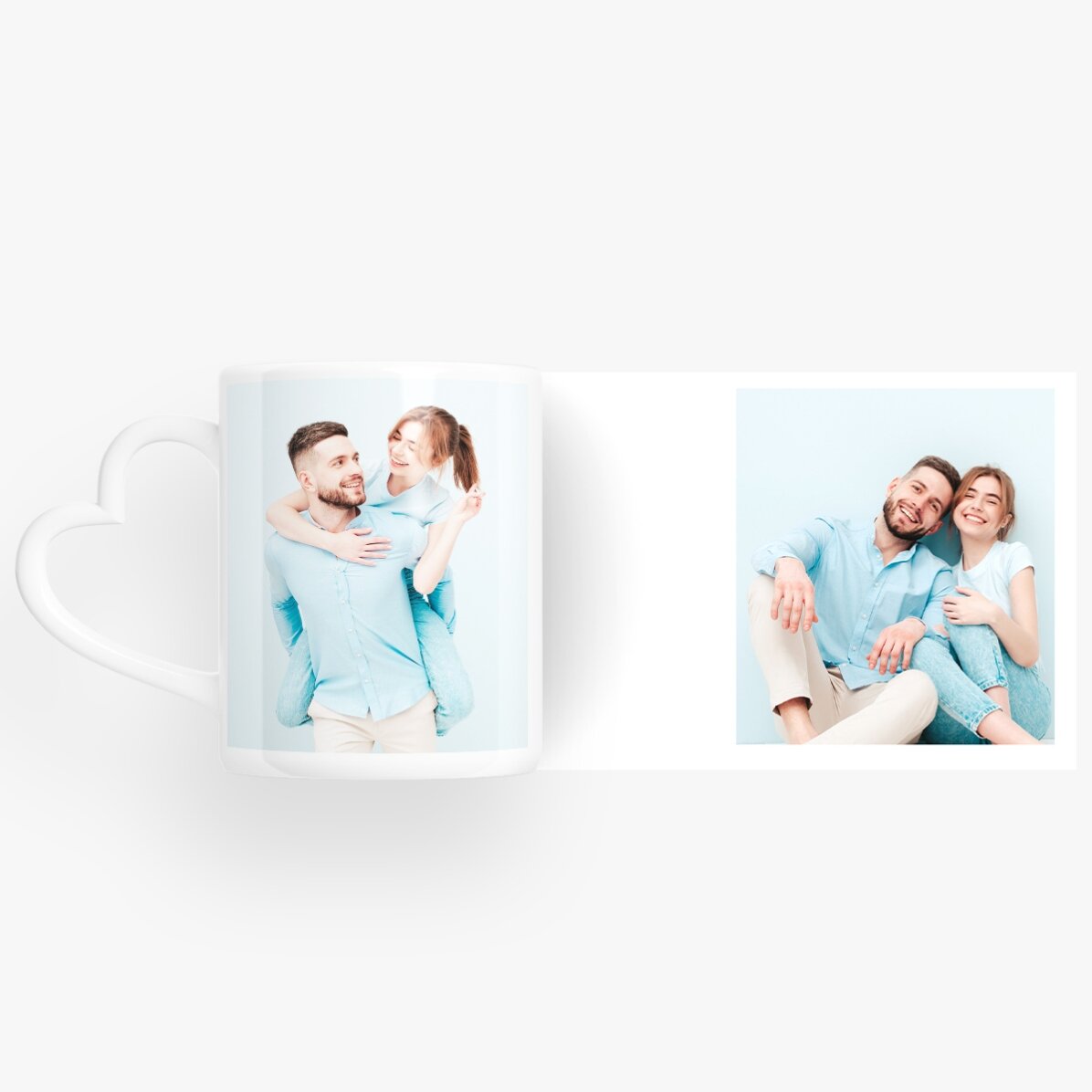 Gepersonaliseerde mok met 2 foto