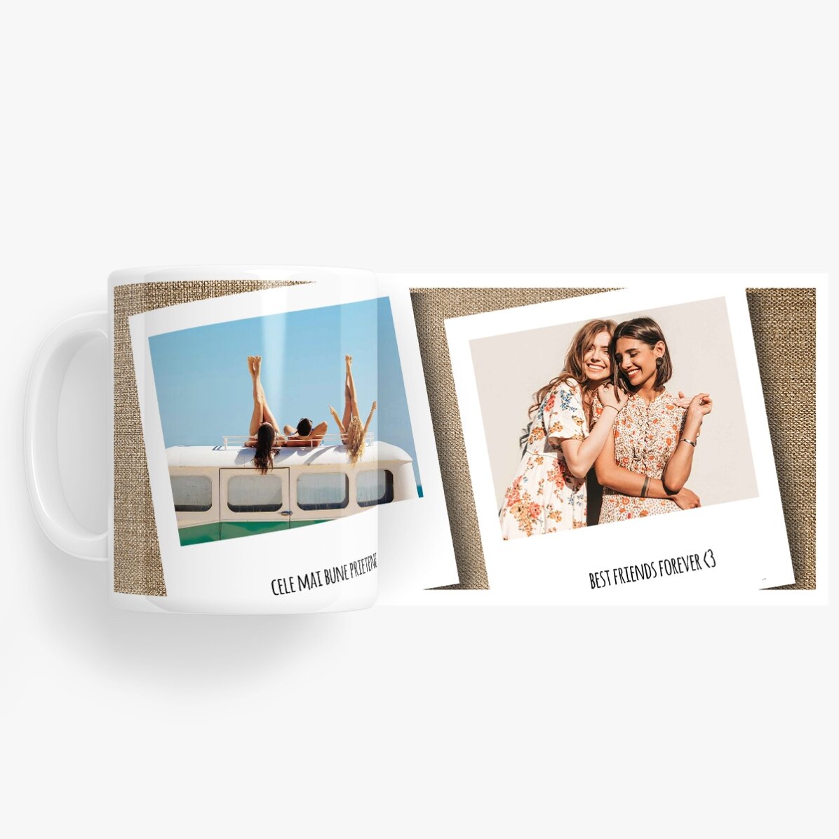 Gepersonaliseerde mok met 2 foto