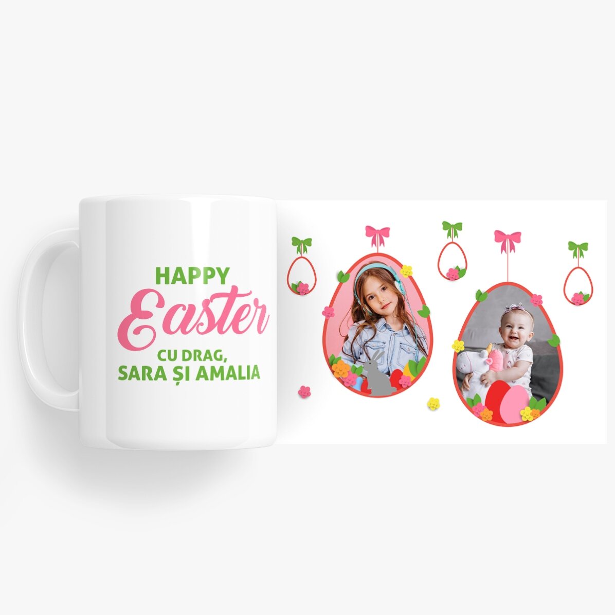 Gepersonaliseerde mok met 2 foto