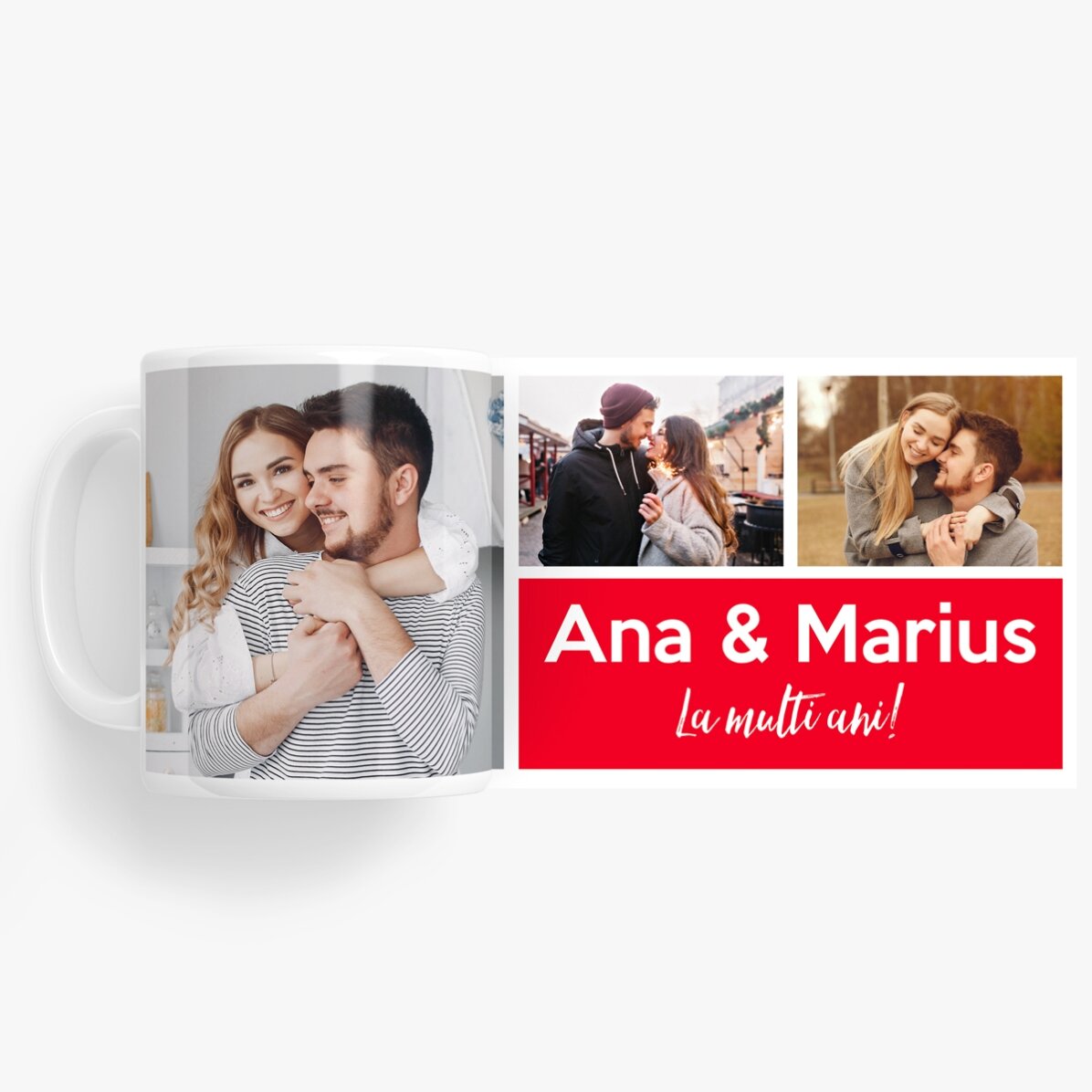 Gepersonaliseerde beker met 3 foto
