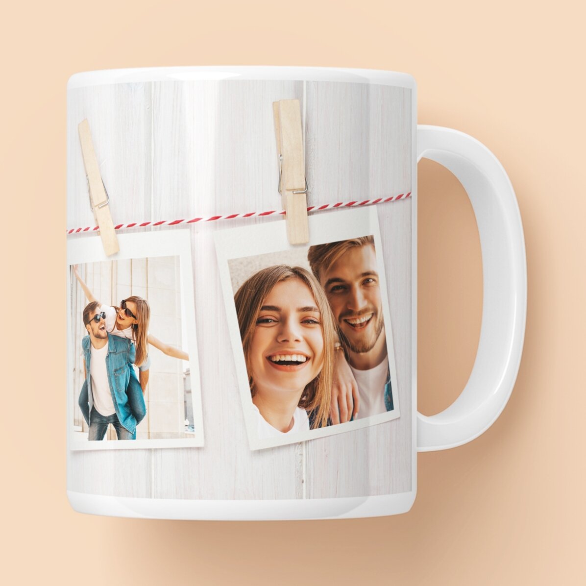 Gepersonaliseerde mok met 3 foto