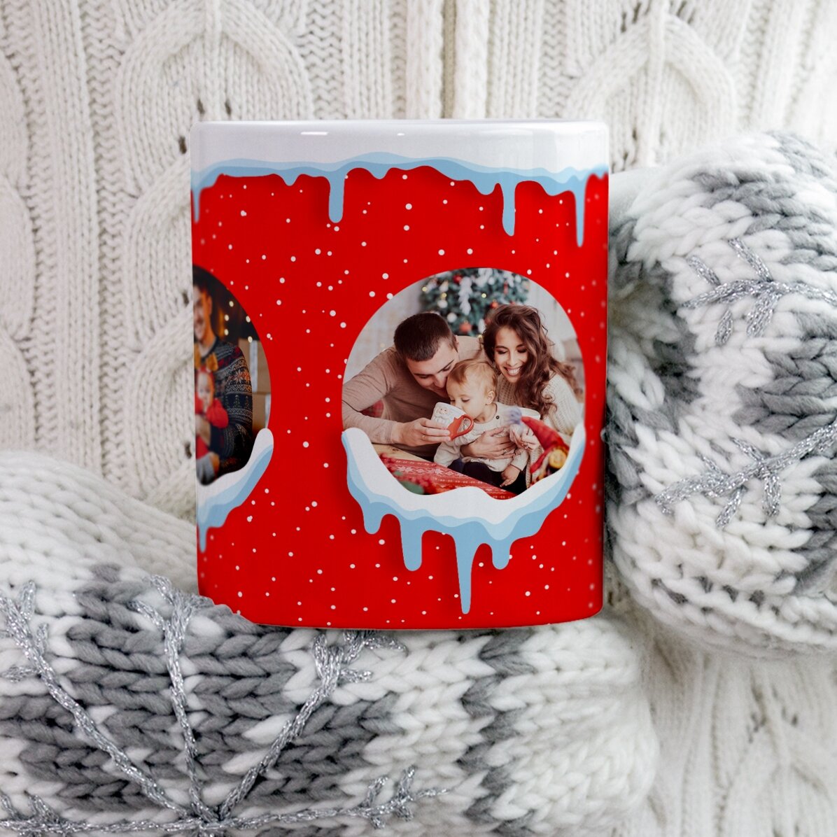 Gepersonaliseerde beker met 3 foto