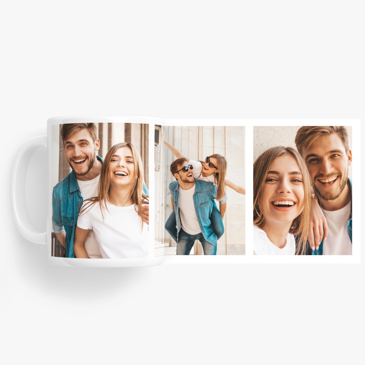 Gepersonaliseerde beker met 3 foto