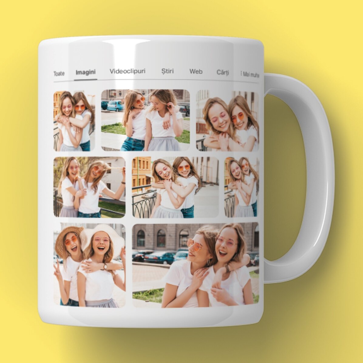 Gepersonaliseerde mok met 9 foto