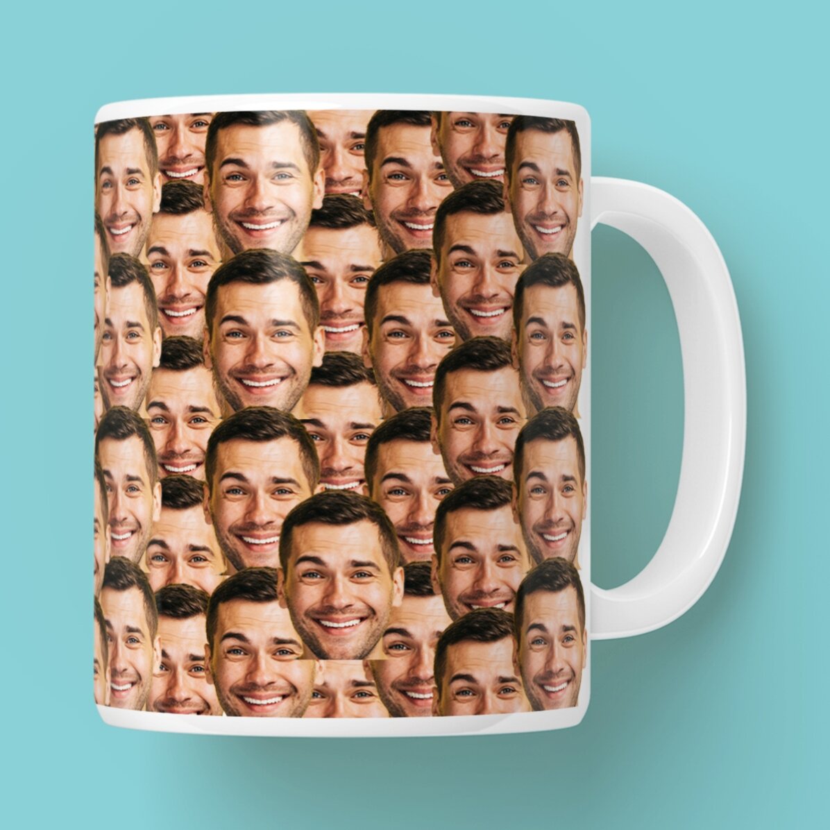 Gepersonaliseerde mok met fotocollage