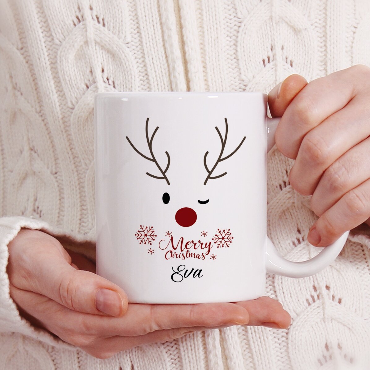 Personalised mug with logo - Reindeer