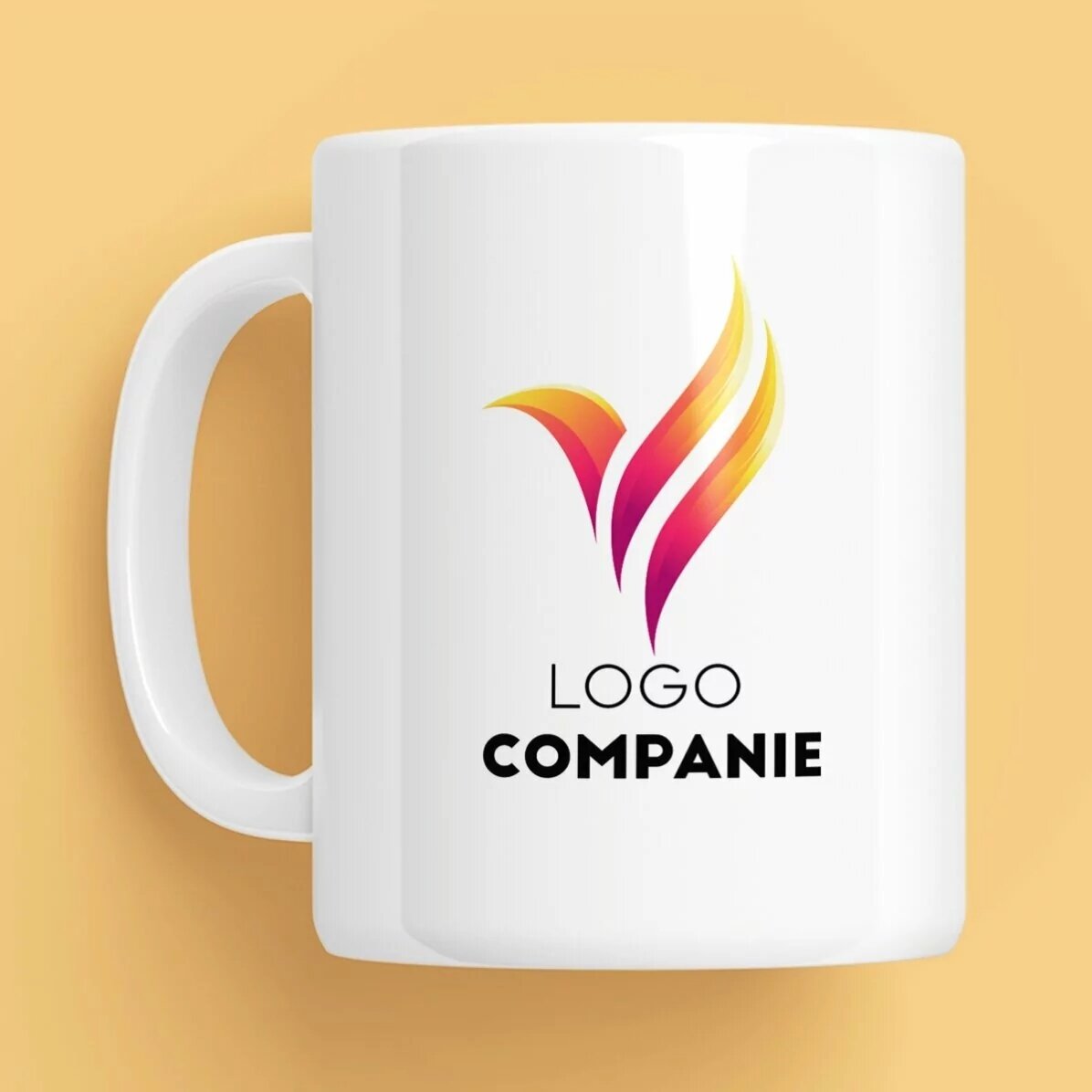 Gepersonaliseerde mok met logo en naam