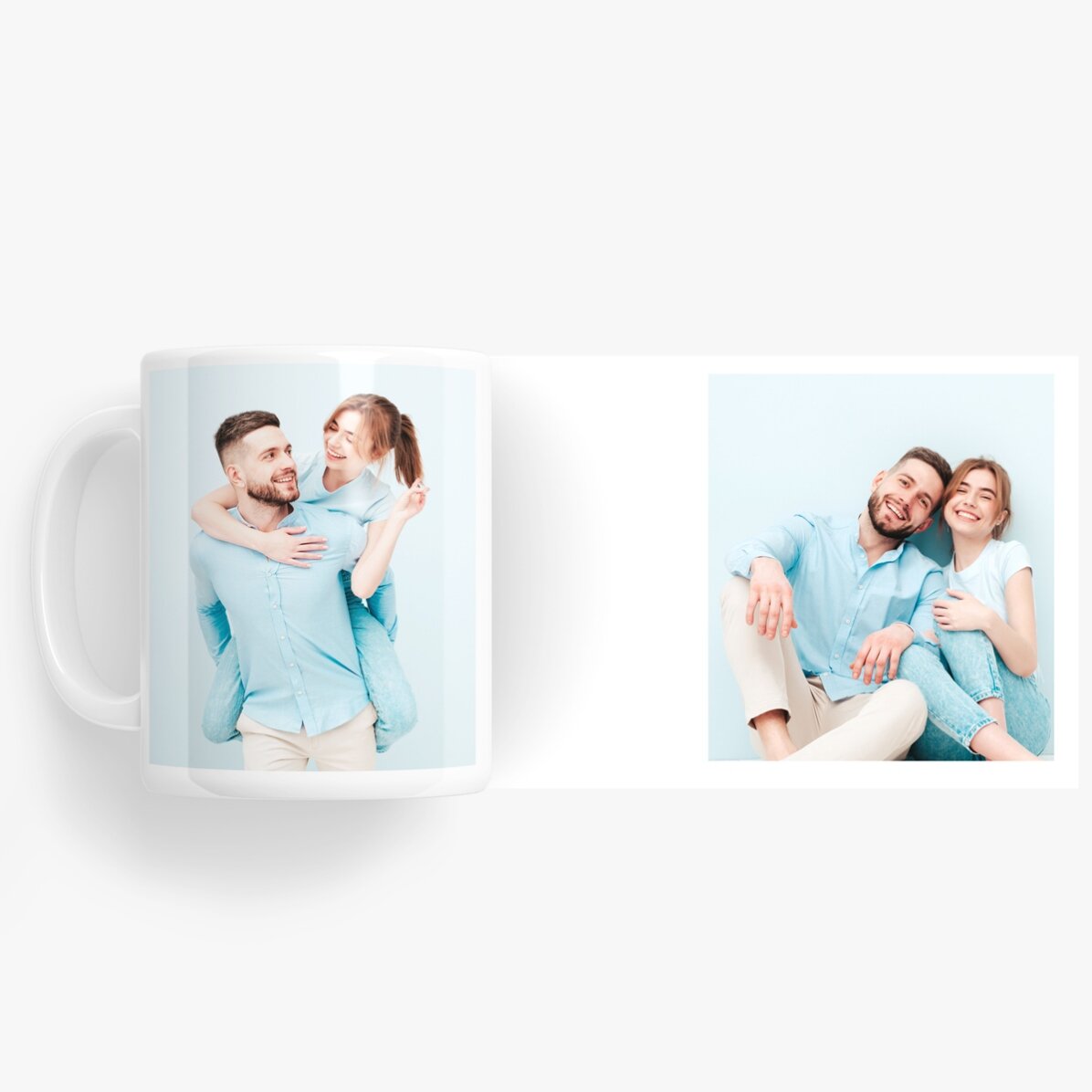 Gepersonaliseerde mok met 2 foto