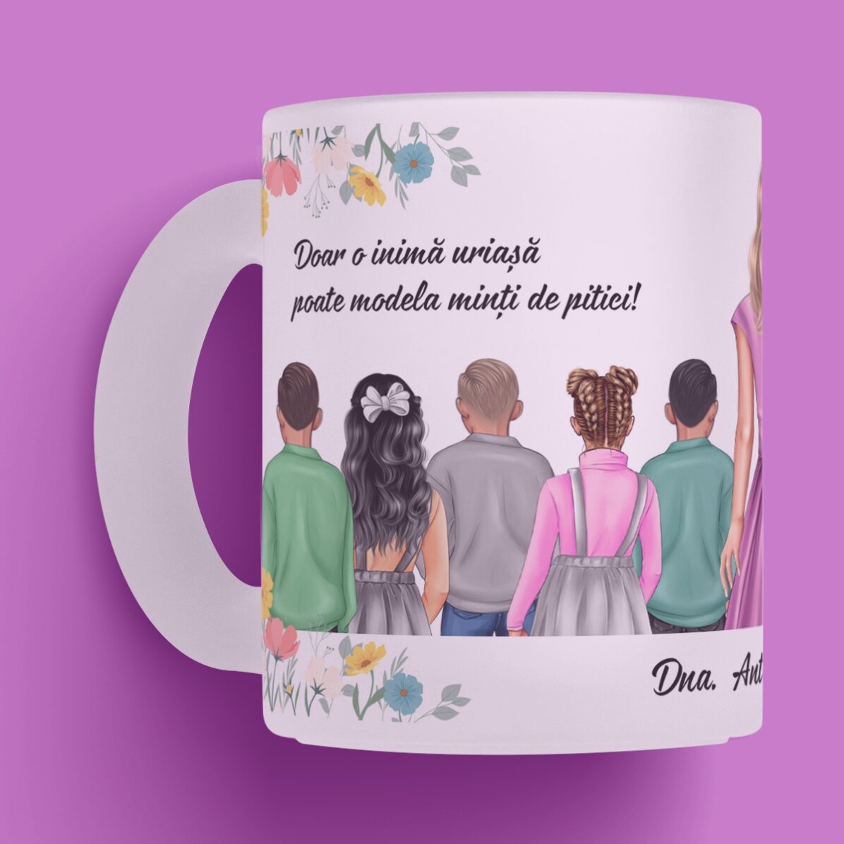 Gepersonaliseerde mok met boodschap - Juf