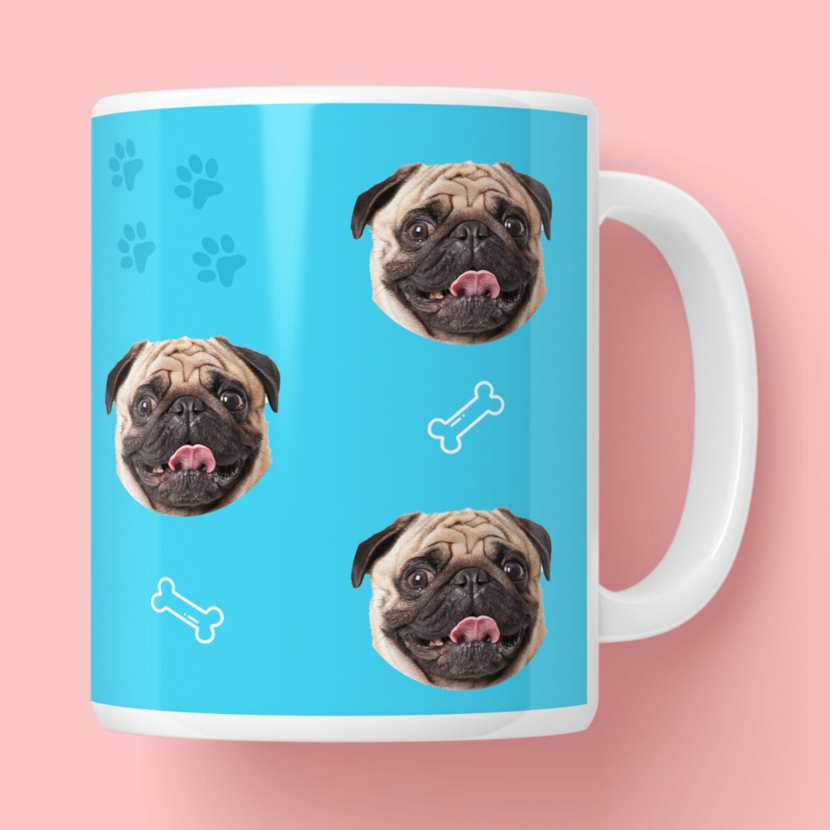 Gepersonaliseerde mok met een foto - Hond