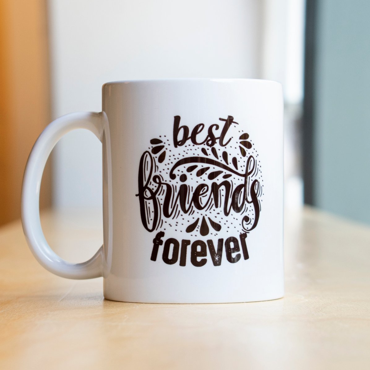 Gepersonaliseerde beker met tekst - 3 beste vrienden