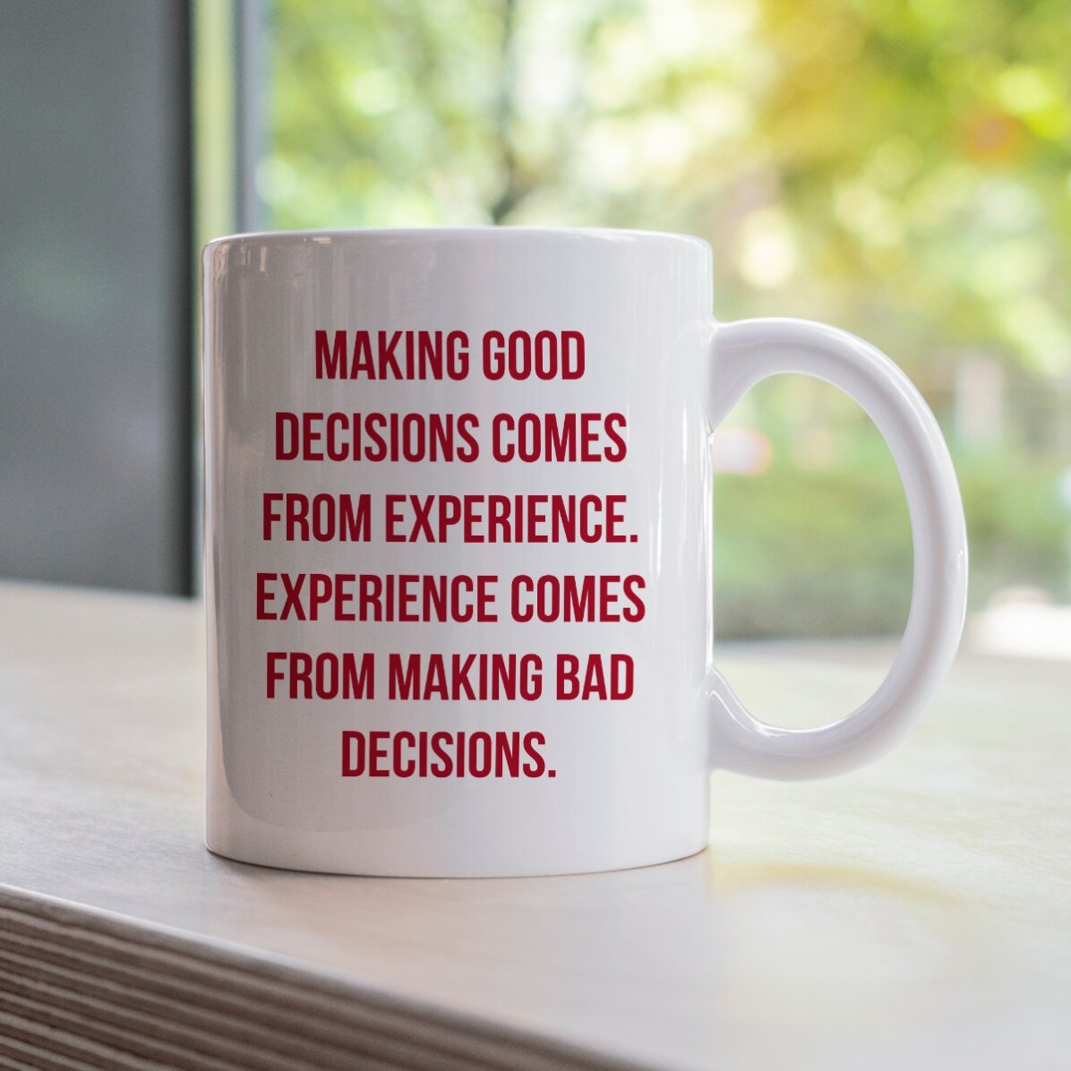 Gepersonaliseerde mok met tekst - Experience