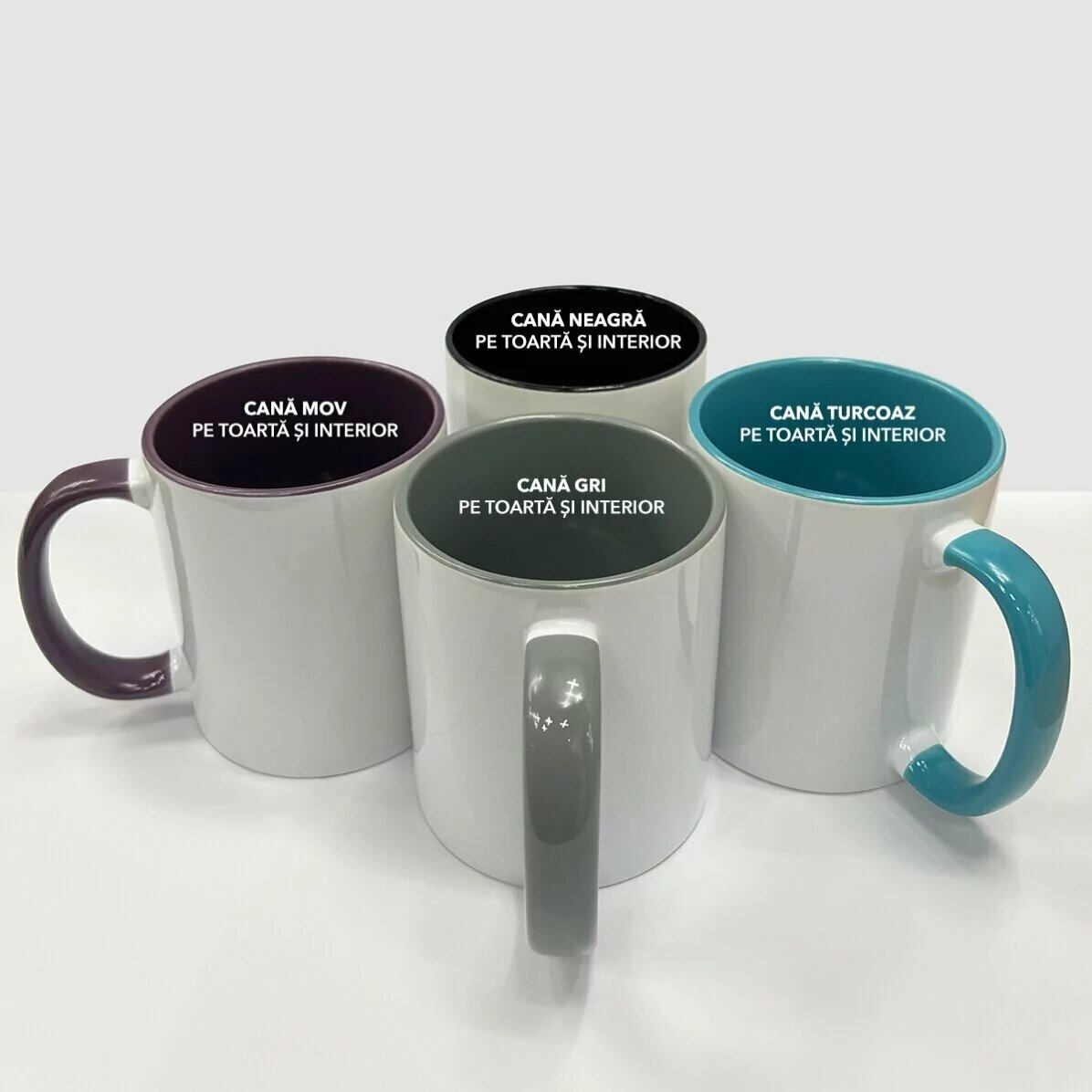 Personalised frosted glass mug with text - Frosted