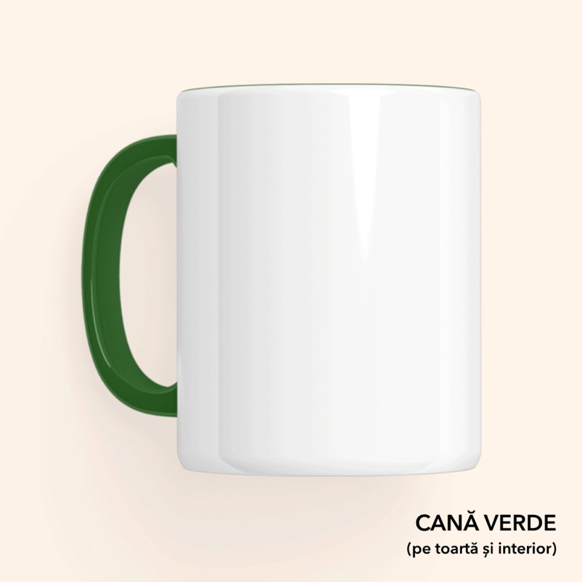 Personalised frosted glass mug with text - Frosted