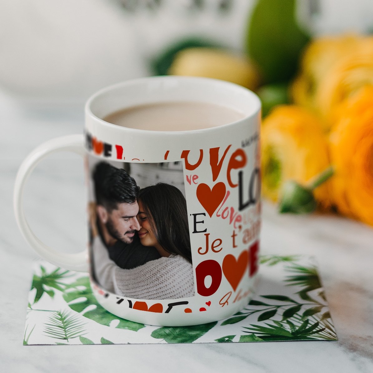 Personalised mug with the text 
