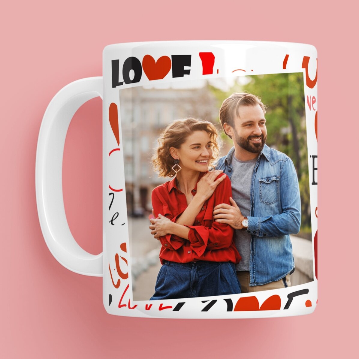 Personalised mug with the text 