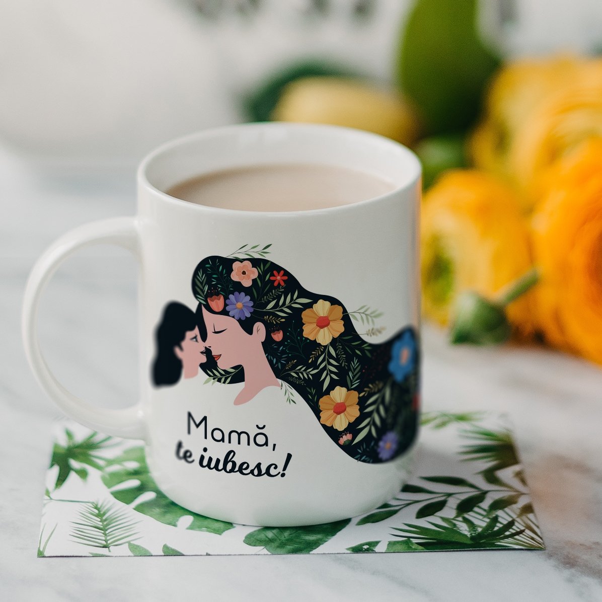 Personalised mug with text - Mum, I love you!
