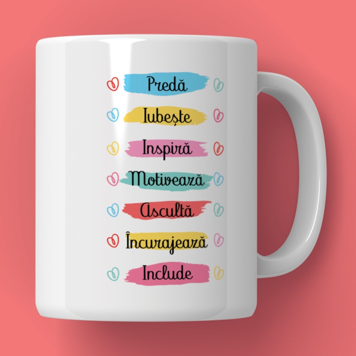 Gepersonaliseerde mok met tekst - Het werk van de leraar