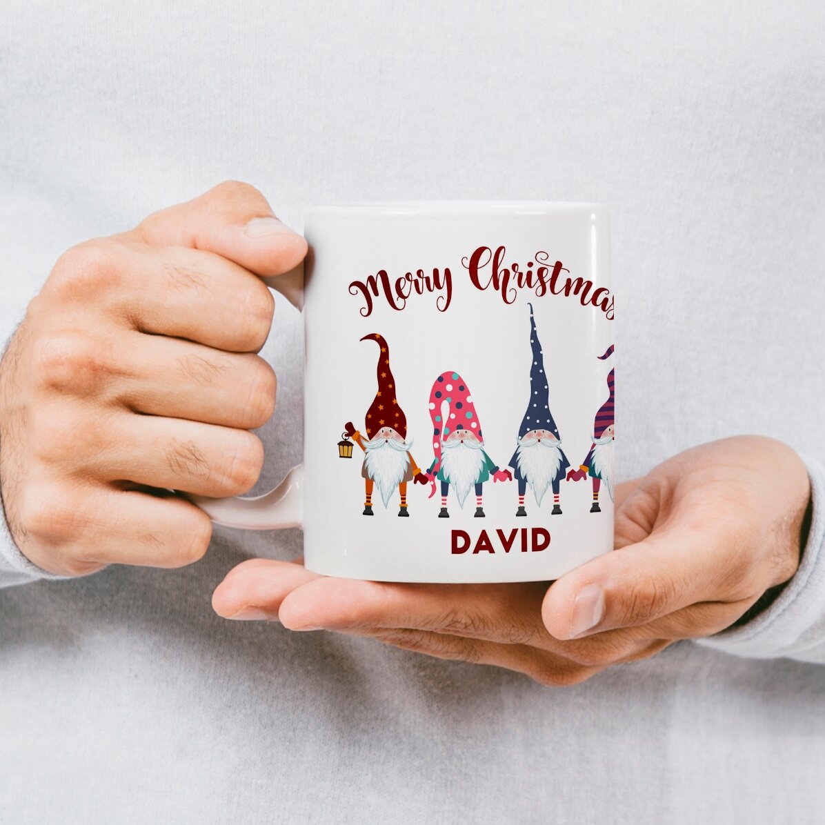 Gepersonaliseerde beker met tekst - Santa is coming
