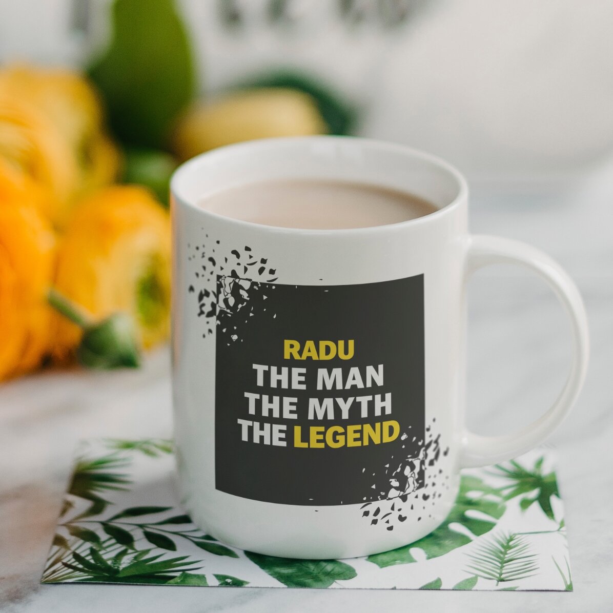Gepersonaliseerde mok met tekst - The Legend