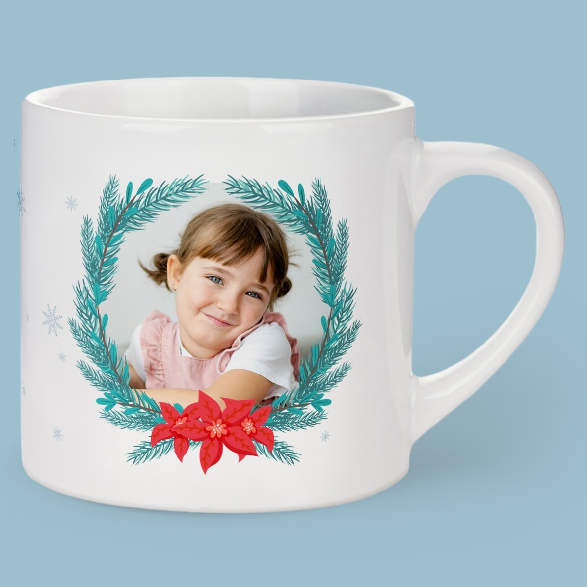 Gepersonaliseerde drinkbeker voor kinderen met naam en foto - Kerstmis