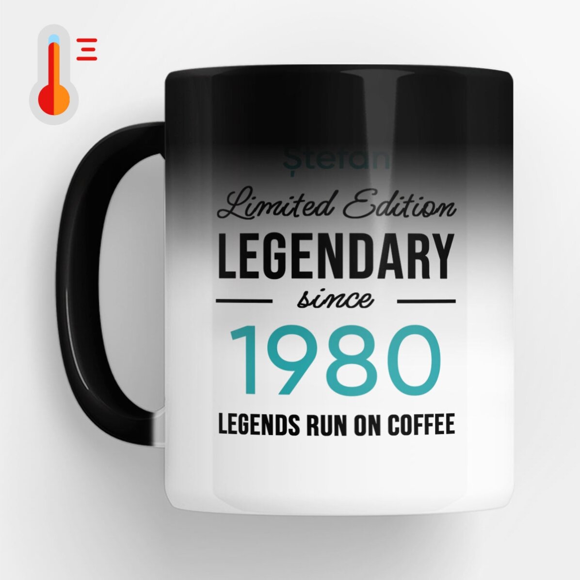 Gepersonaliseerde thermosbeker met tekst - Legendary