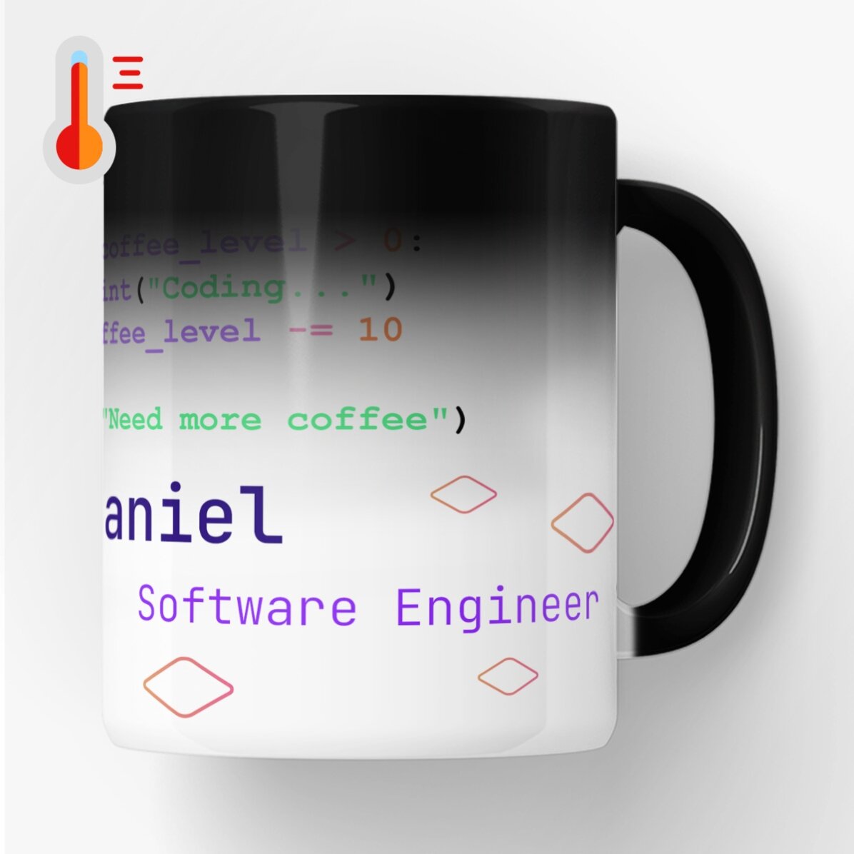 Gepersonaliseerde thermosbeker met tekst - Programming