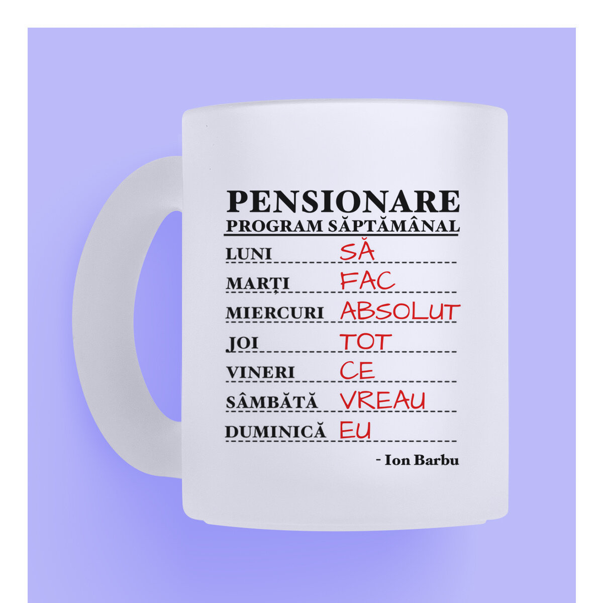 Gepersonaliseerde matte glazen mokken
