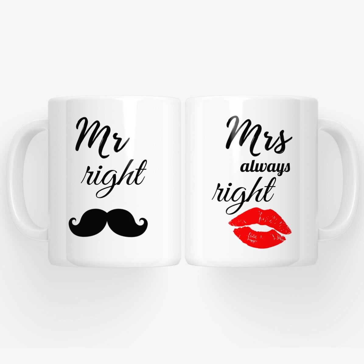 Mokken voor koppels - Mr Right en Mrs Always Right