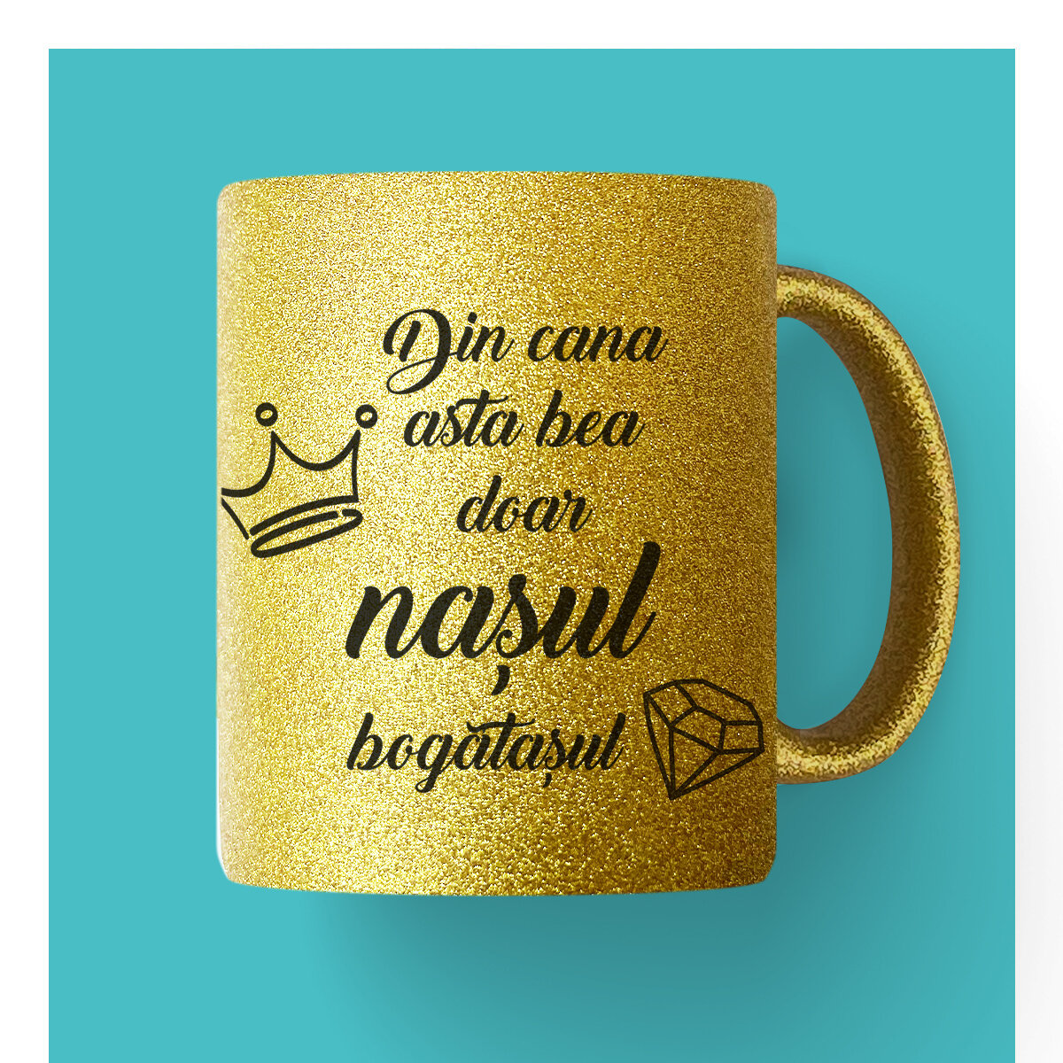 Gepersonaliseerde glittermokken