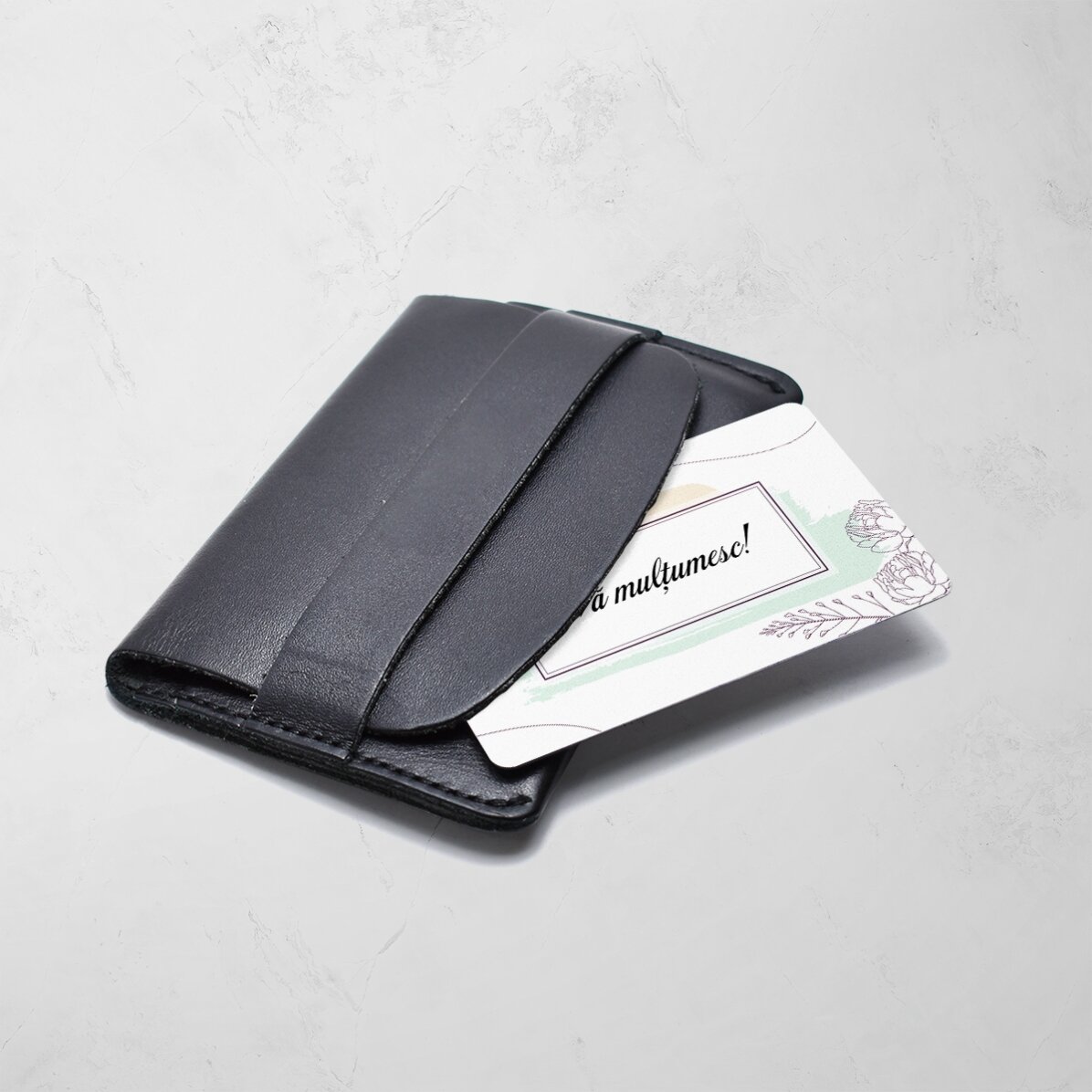 Gepersonaliseerde aluminiumkaart, voor- en achterzijde, met boodschap - Bedankje