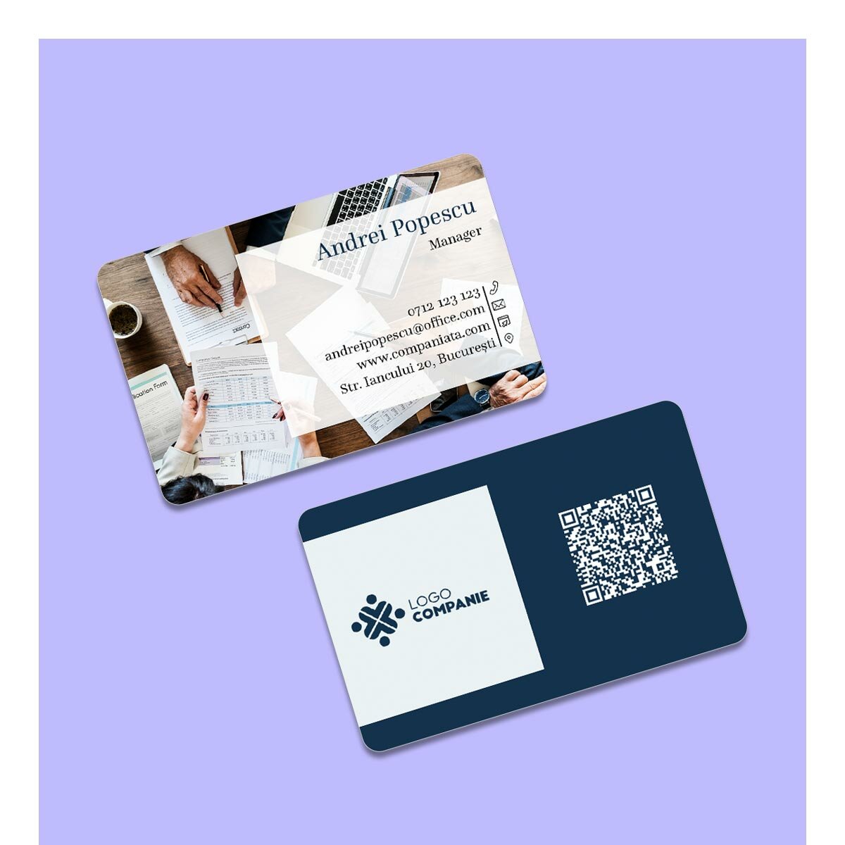Gepersonaliseerde visitekaartjes