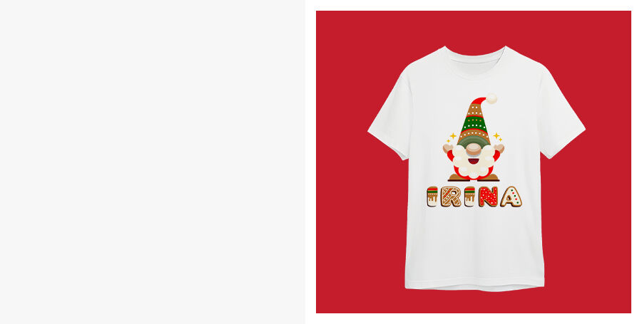 Gepersonaliseerde kerstshirts