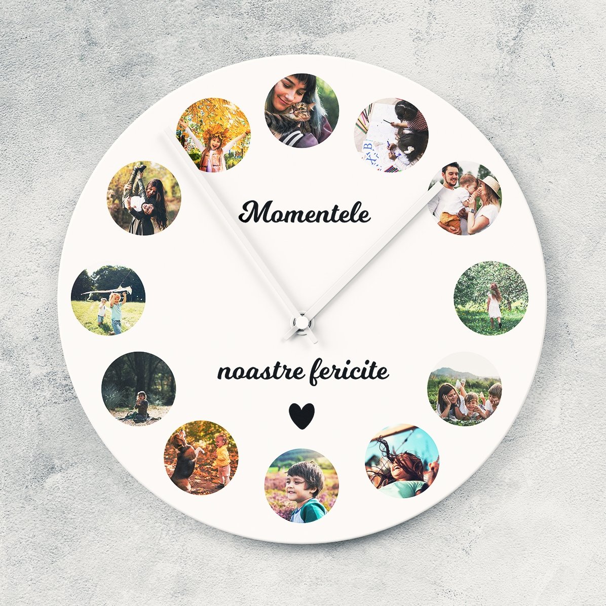 Gepersonaliseerd horloge met 12 foto