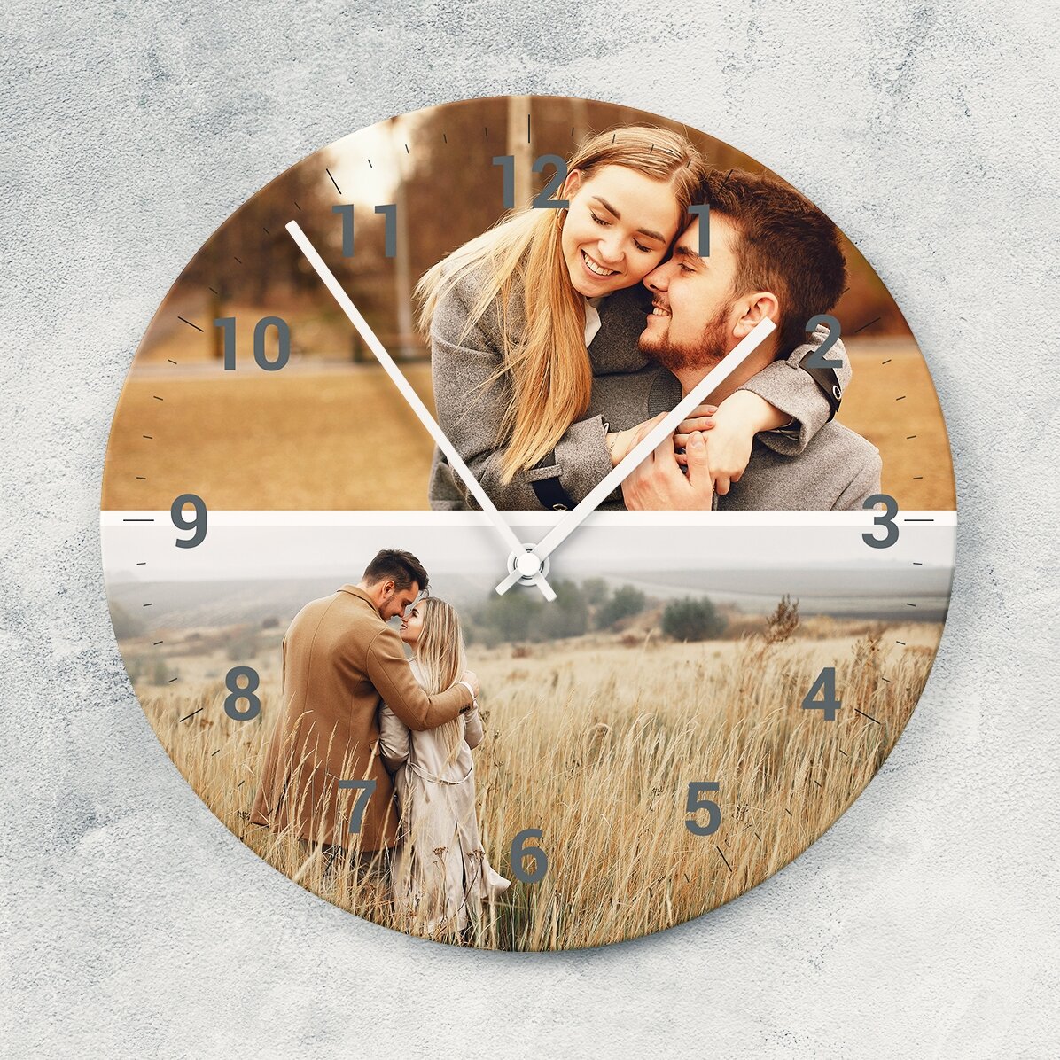 Gepersonaliseerd horloge met 2 foto