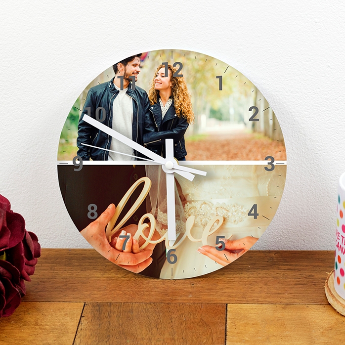 Gepersonaliseerd horloge met 2 foto