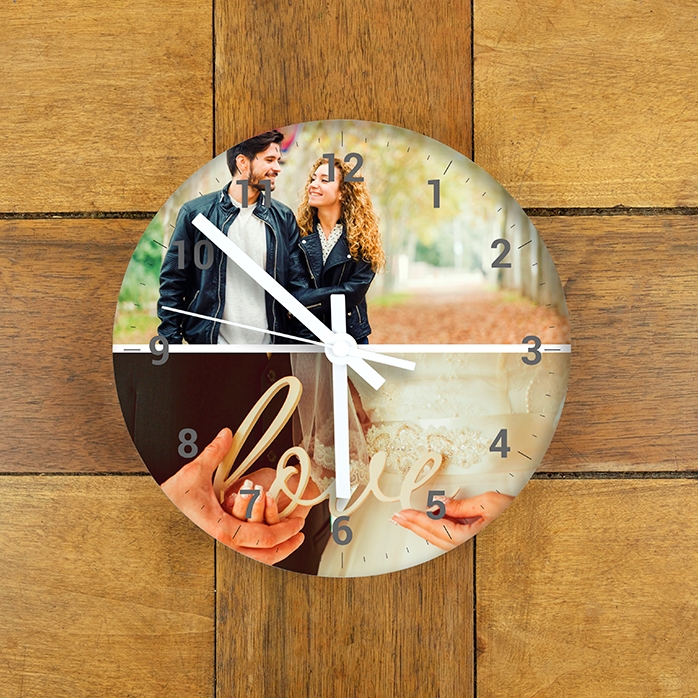 Gepersonaliseerd horloge met 2 foto