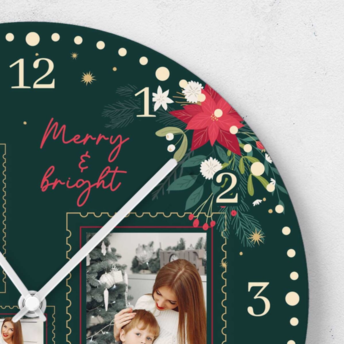Gepersonaliseerd horloge met 4 foto